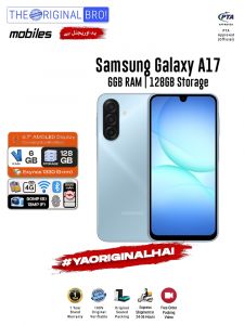 Samsung A17 - 6GB RAM - 128GB Storage - Easy Monthly Installments - PTA Approved - 1 Year Official Warranty - The Original Bro Mobiles - TOB70